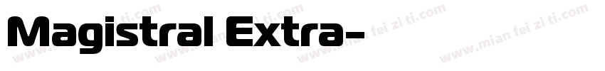 Magistral Extra字体转换